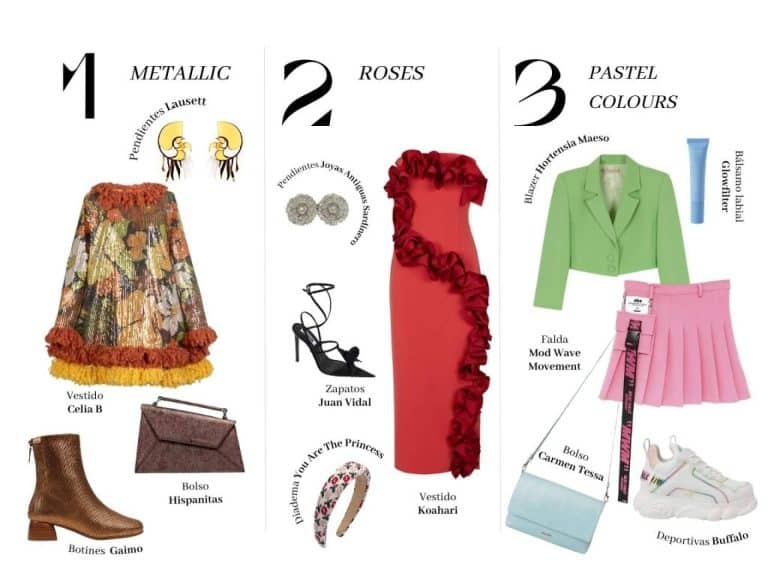 Las tres tendencias para arrasar en el street style este 2024; brillo, flores y tonos pastel