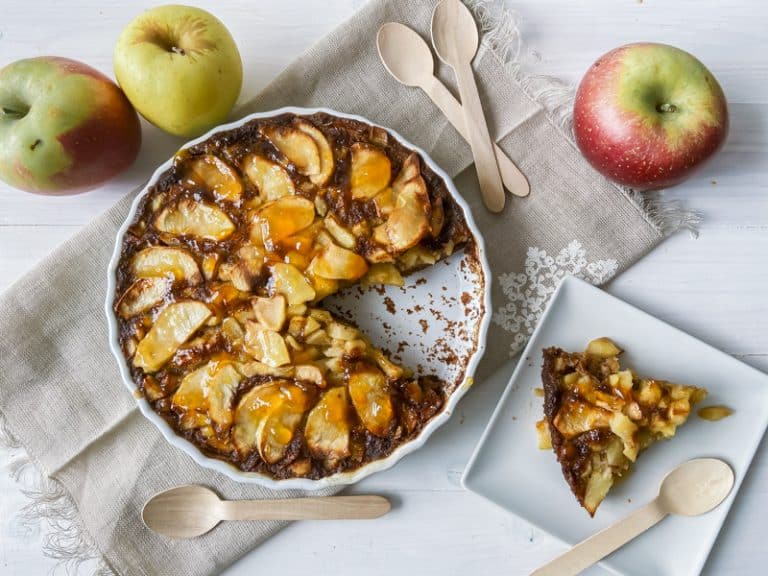 Delicioso postre casero de manzana sin harina ni gluten