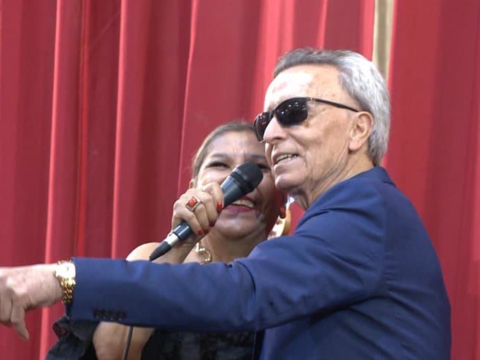 Ortega Cano, tan a gustito en el cumpleaños del padre Ángel 