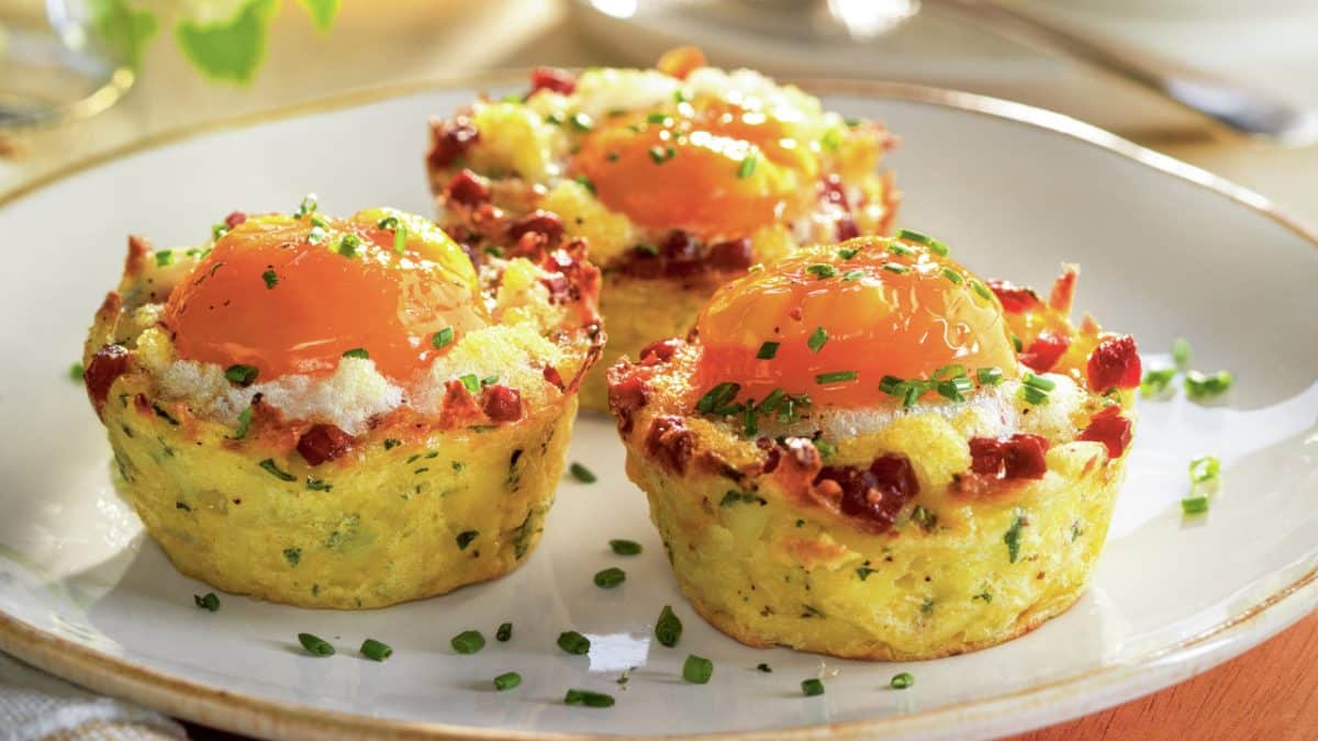 Muffins de patata y jamón: ¡Delicia económica en tu freidora!