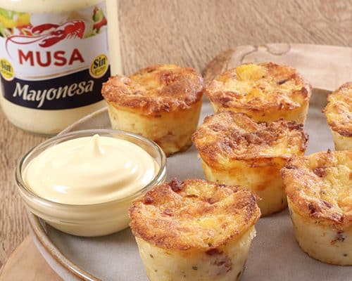 Muffins de patata y jamón: ¡Delicia económica en tu freidora!