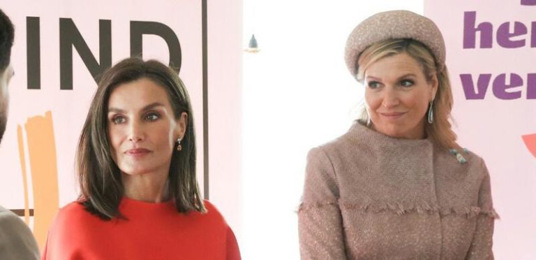 La Reina Letizia sorprende en su nueva cita con Máxima de Holanda