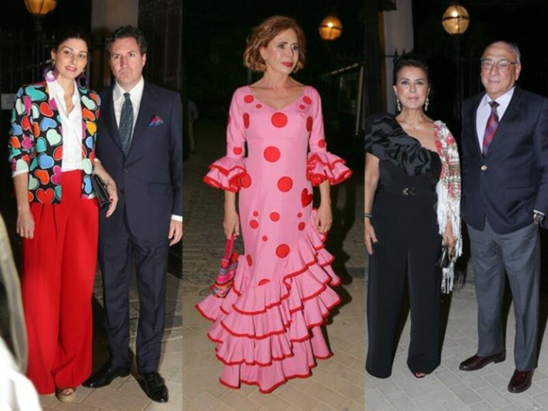 Rostros conocidos acuden al Palacio de Las Dueñas para disfrutar de una cena por el final de la Feria de Abril