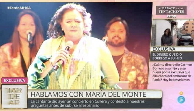 María del Monte rompe su silencio y habla claro sobre la situación de Antonio Tejado