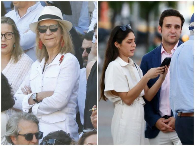 La infanta Elena eclipsa con su elegancia la reaparición de Froilán en Las Ventas con su amiga Belén Perea