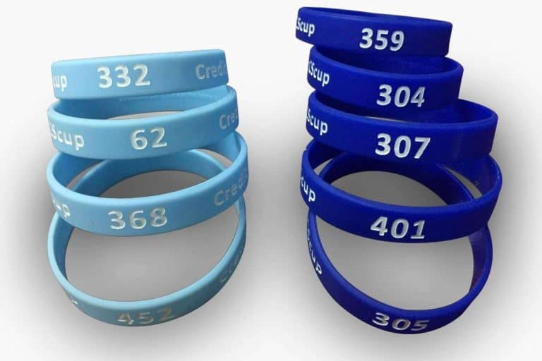 Las pulseras de silicona personalizadas hasta en el 90% de su perímetro de Pulseras para Discotecas
