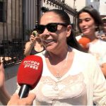 Isabel Pantoja se marcha de Mérida tras saborear el éxito con su concierto