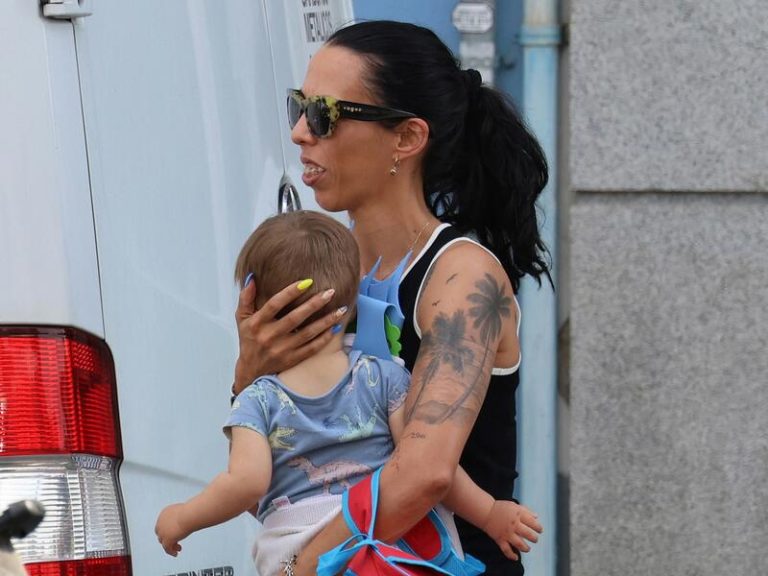 Paola Olmedo emocionada en el cumpleaños de su hijo Marc