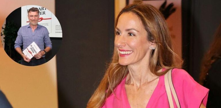 Telma Ortiz deslumbra en la presentación del nuevo libro de su pareja, Robert Gavin