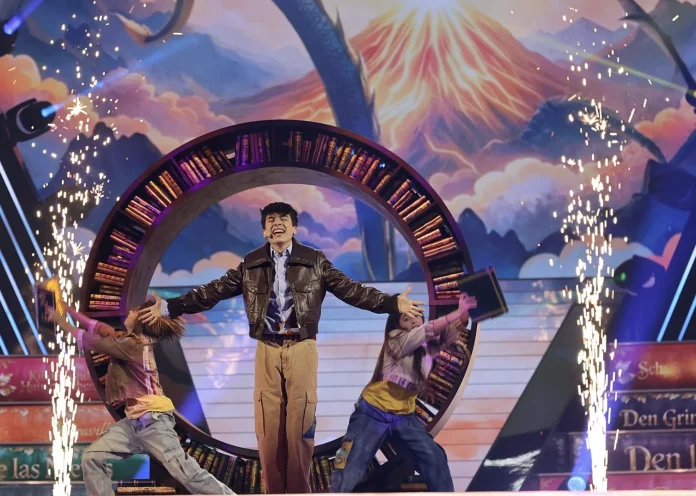 Gonzalo Pinillos durante su actuación en Eurojunior 2025 Gonzalo Pinillos durante su actuación en Eurojunior 2025