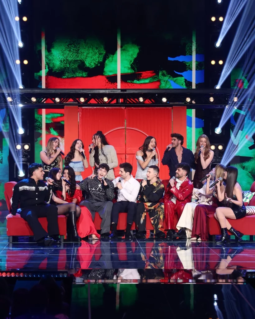 Los concursantes de Operación Triunfo cantando juntos el himno | Fuente: @operaciontriunfo