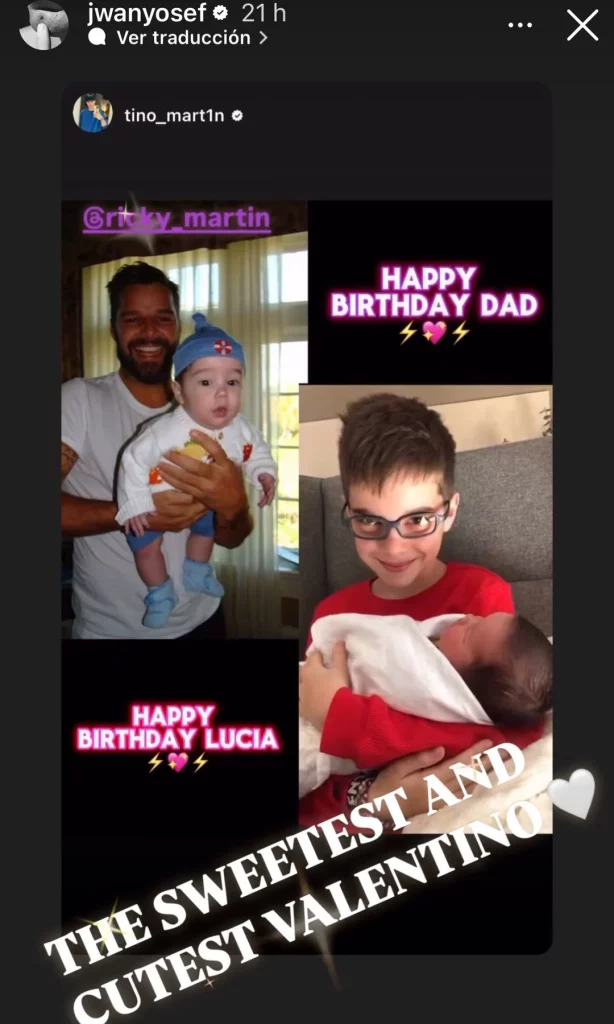 Ricky Martin celebra su cumpleaños y su ex Jwan Yosef comparte en redes un mensaje que nadie se esperaba Este es el stories que el ex de Ricky Martin respoteó en su cuenta de Instagram | Fuente: @jwanyosef