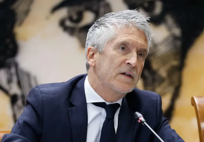 Marlaska en un acto. (Foto: YouTube) Marlaska en un acto. (Foto: YouTube)