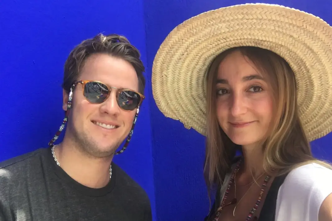 Lucia Pombo y Álvaro López Huerta en una foto que compartieron en su IG - Fuente: @luciapombo