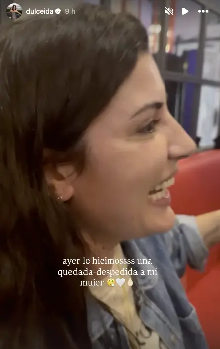 La fiesta de despedida que Dulceida le ha hecho a Alba Paul antes de irse a Supervivientes La fiesta de despedida que Dulceida preparó a su mujer - Fuente: @dulceida