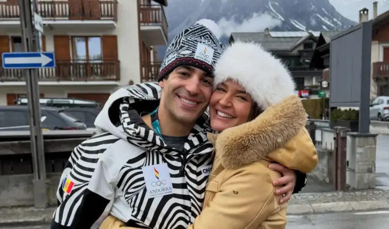 La celebración de Laura Escanes y Joan Verdú tras su éxito en los Juegos Olímpicos de Invierno