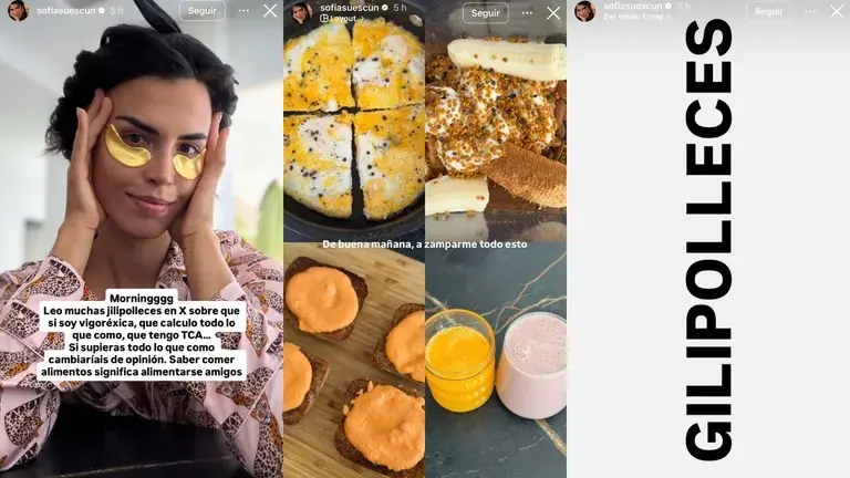 Sofía Suescun se planta ante las críticas por su alimentación: "Saber comer alimentos, significa alimentarse, amigos" Sofía Suescun se planta ante las críticas por su alimentación: "Saber comer alimentos, significa alimentarse, amigos"