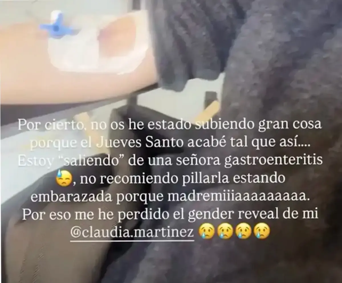 Alejandra Rubio acude al hospital y hace saltar las alarmas en pleno embarazo El comunicado de Alejandra Rubio. (Foto: Instagram)