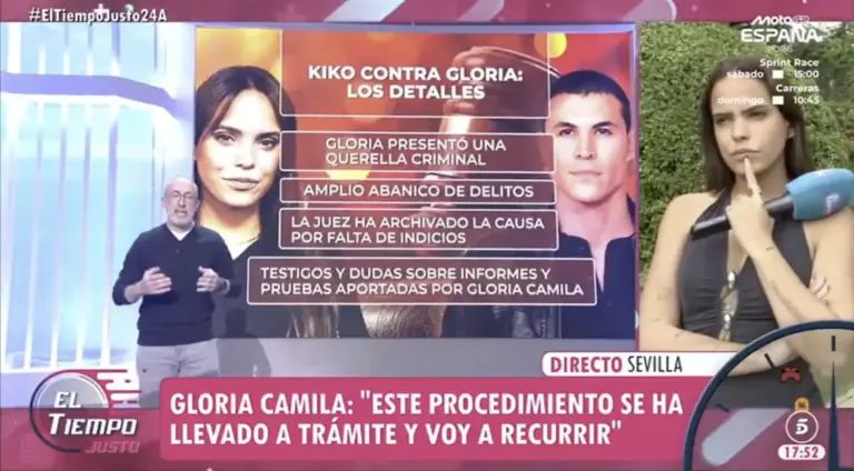 Gloria Camila anuncia que recurrirá el archivo de su denuncia contra Kiko Jiménez: «Confío en la justicia»