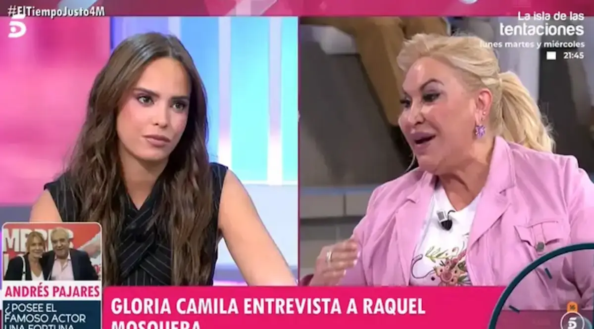 Raquel Mosquera confirma lo que mucha gente lleva años sospechando sobre Rocío Jurado Raquel Mosquera en un plató con Gloria Camila. (Foto: Telecinco)