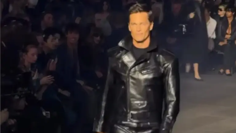 Tom Brady en la pasarela de Gucci: el histórico quarterback debuta como modelo en Times Square